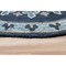 Homeroots 7 ft. Round Blue Floral Medallion Area Rug 396268 - alternate 4